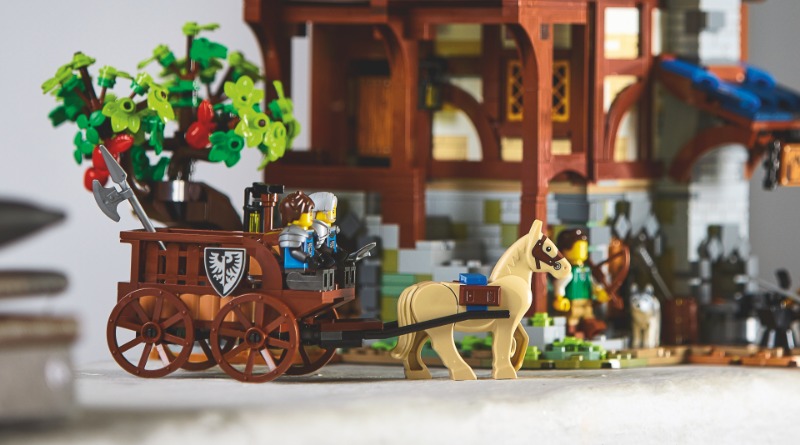 The curious adventures of the LEGO husky dog