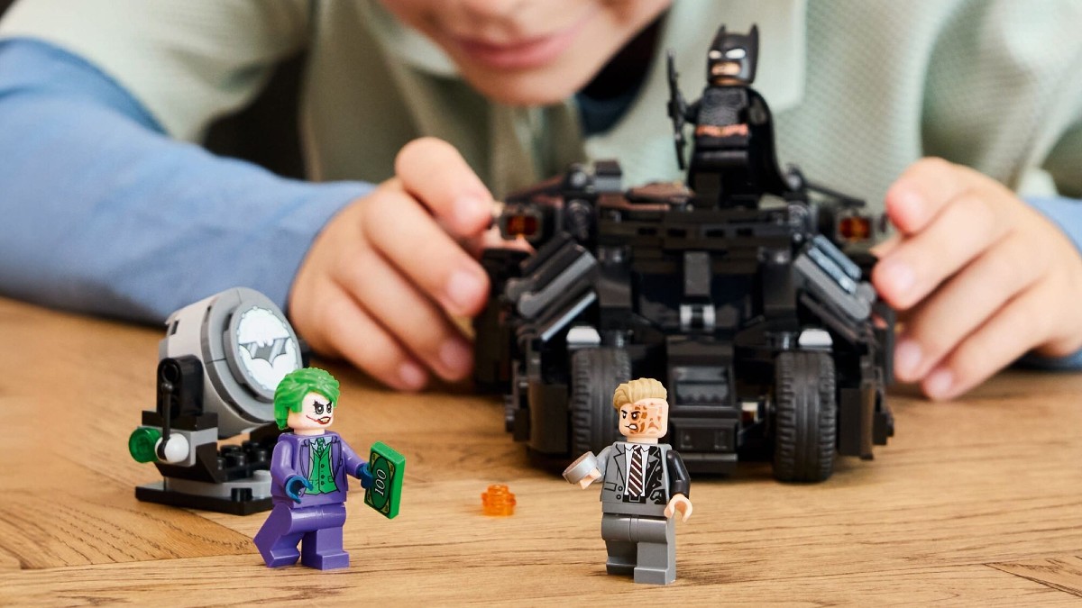 LEGO DC 2025 sets listed, including The Dark Knight Tumbler